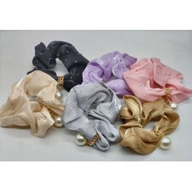 Fashion Alley Women Scrunchies [Pack Of 12] 