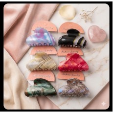 Fashion Alley 6.5cm Hair Claw For Women [Pack Of 12] 