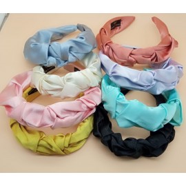 Fashion Alley Korean Random Print  Fabric Headbands ( Pack of 12 )