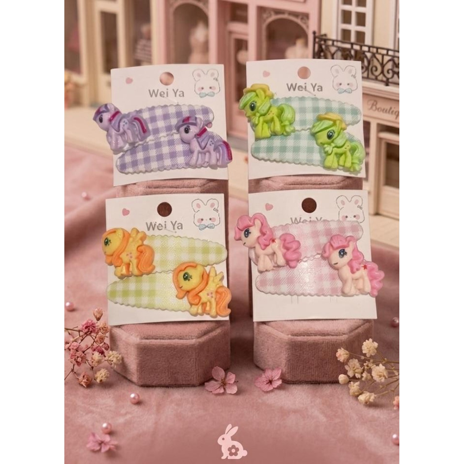 Cute Cartoon Hours Design Tic Tac Hair Pin For Kids of 20 Pc