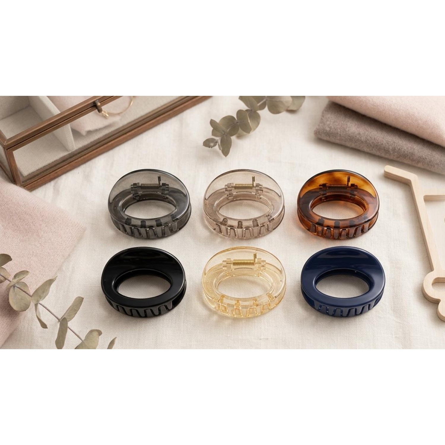 Fashion Alley 4.5 Cm Hair Claw For Women Pack Of 12 Pc