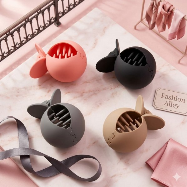 Fashion Alley 6 CM Mini Matt Hair Claw For Women [Pack Of 12]