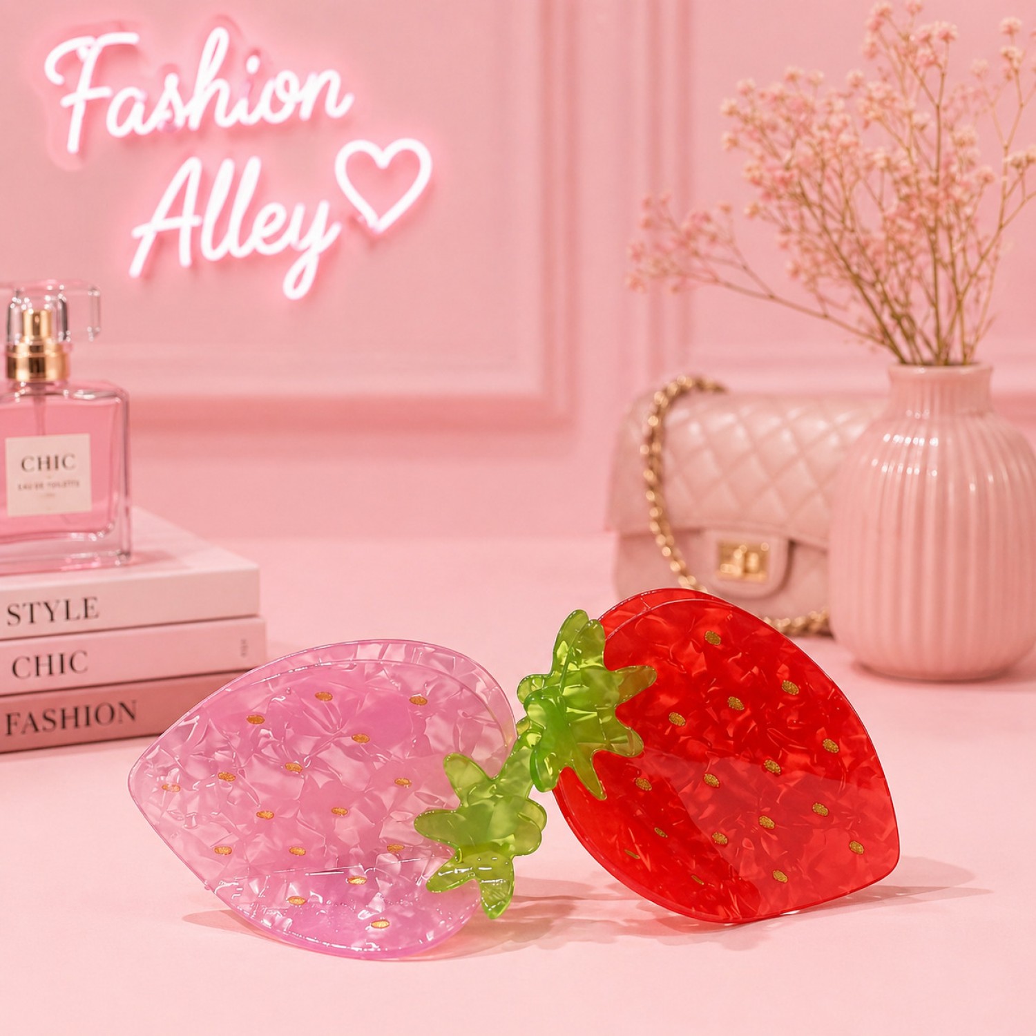 Fashion Alley 8 Cm Hair Claw For Women Pack Of 12 Pc