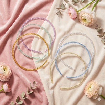 Fashion Alley Transparent hair bands for kids pack of 12