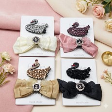 Fashion Alley Peacock Design Hair Pin For Kids [Pack Of 12]
