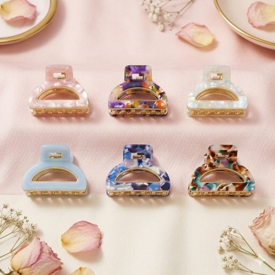Fashion Alley mini hair claw for women pack of 12