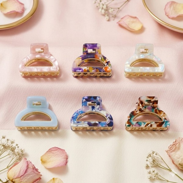 Fashion Alley mini hair claw for women pack of 12 Fashion Alley mini hair claw for women pack of 12