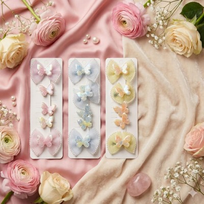 Fashion Alley Hair Pins for Kids card Of 12