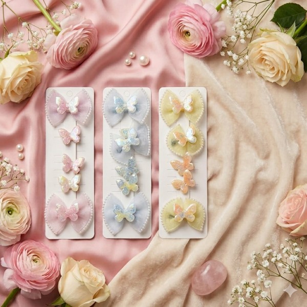 Fashion Alley Hair Pins for Kids card Of 12
