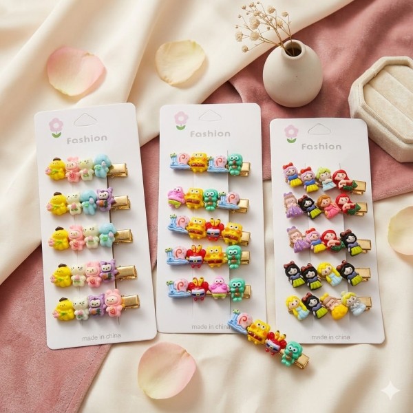 Fashion Alley 7cm Hair Claw For Kids Pack Of 12 Card Fashion Alley 7cm Hair Claw For Kids Pack Of 12 Card