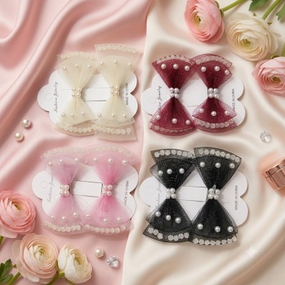 Fashion Alley Bow Hair Pin For Women Pack Of 24 Pc