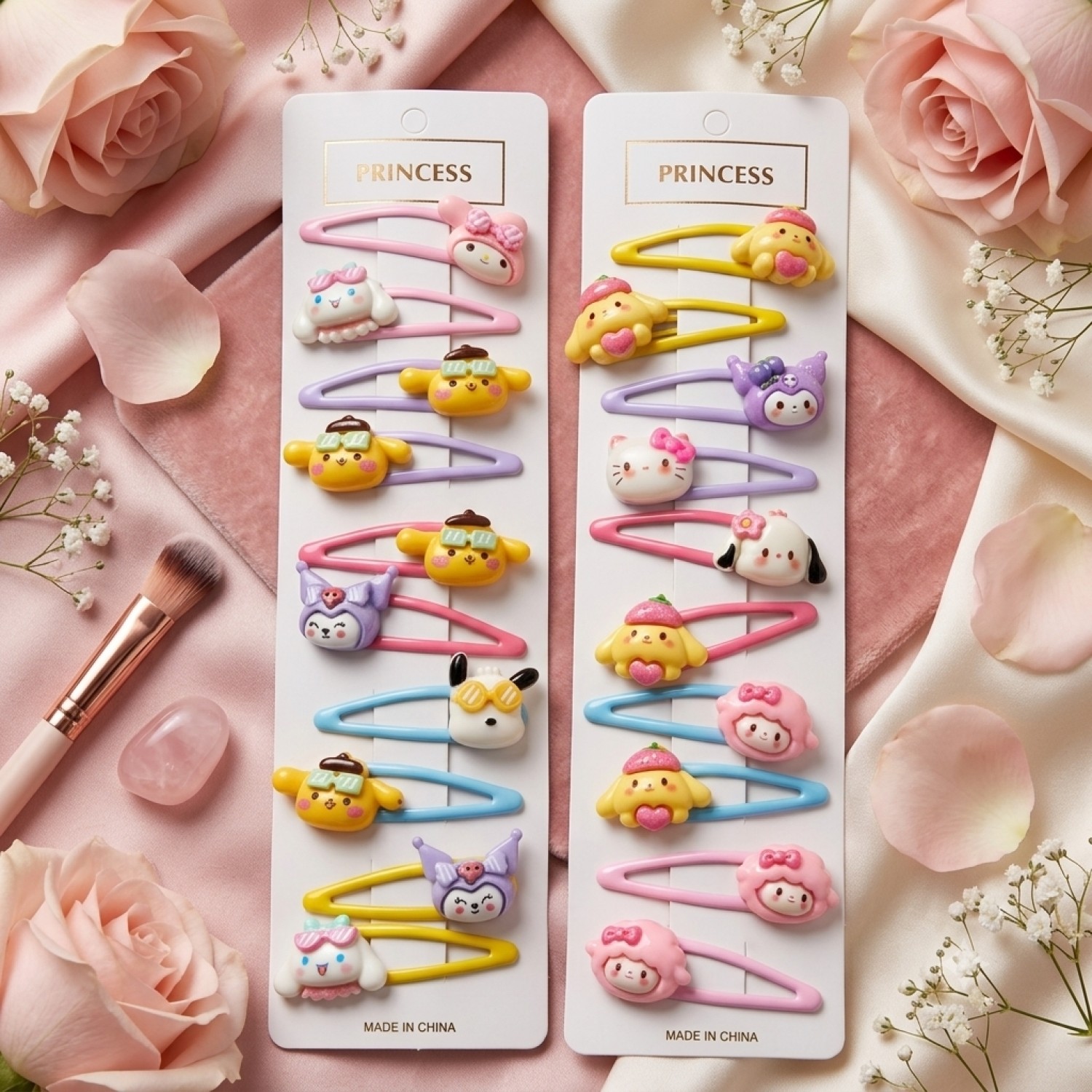 Fashion Alley Tic Tac Hair Pin For Kids card Of 10 