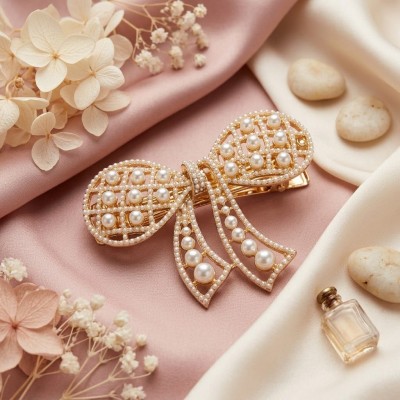 Fashion Alley Metal Bow Pin For Women Pack Of 12 Pc