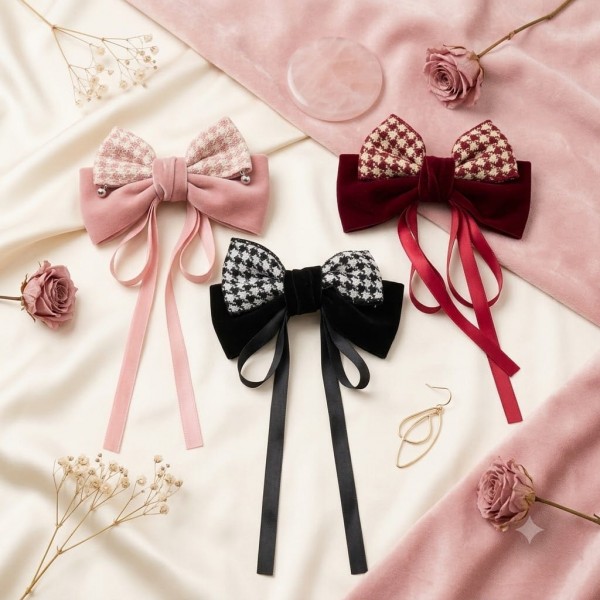 Fashion Alley Bow Hair Pin For Women Pack Of 20 Pc
