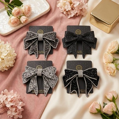 Fashion Alley Party Wear Bow Pin For Women Pack Of 12
