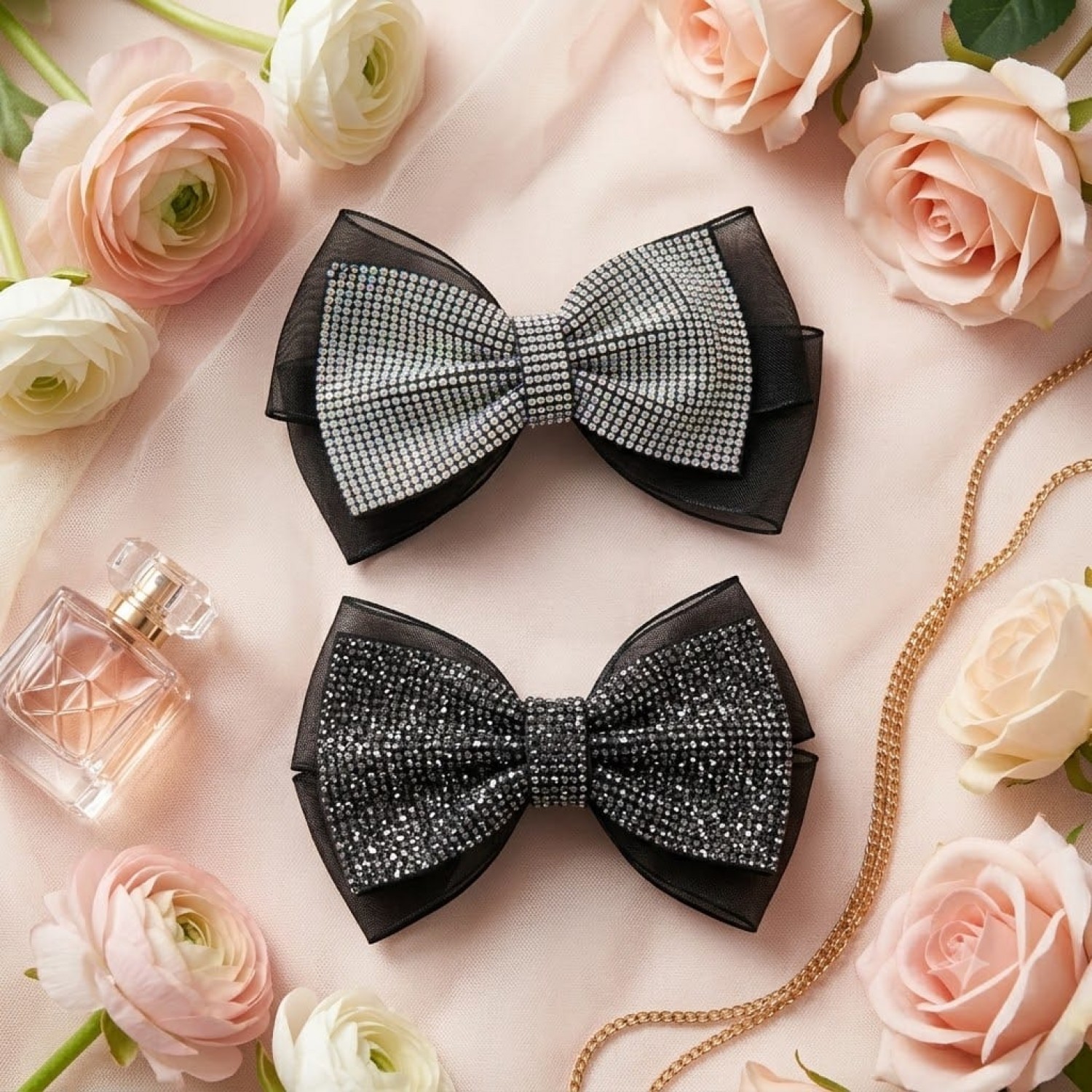 Fashion Alley Ringtone Bow Hair Pin For Women Pack Of 12 Pc
