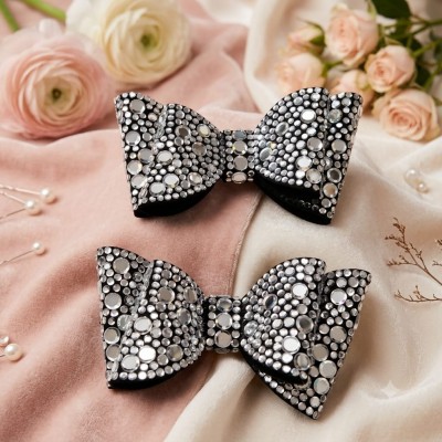 Fashion Alley Party Wear Bow Pin For Women Pack Of 12