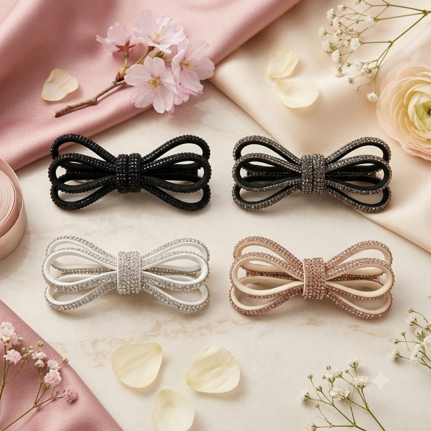 Fashion Alley Bow Hair Pin For Women Pack Of 12 Pc Fashion Alley Bow Hair Pin For Women Pack Of 12 Pc