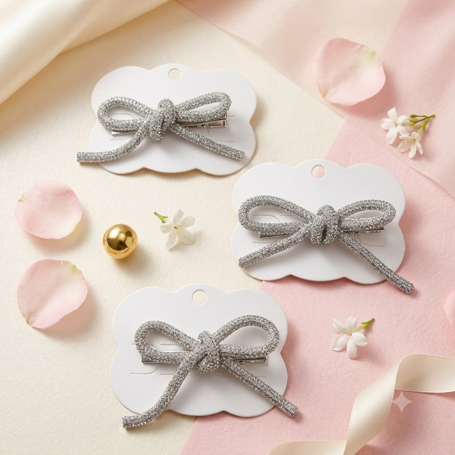Fashion Alley Bow Hair Pin For Women Pack Of 12 Pc