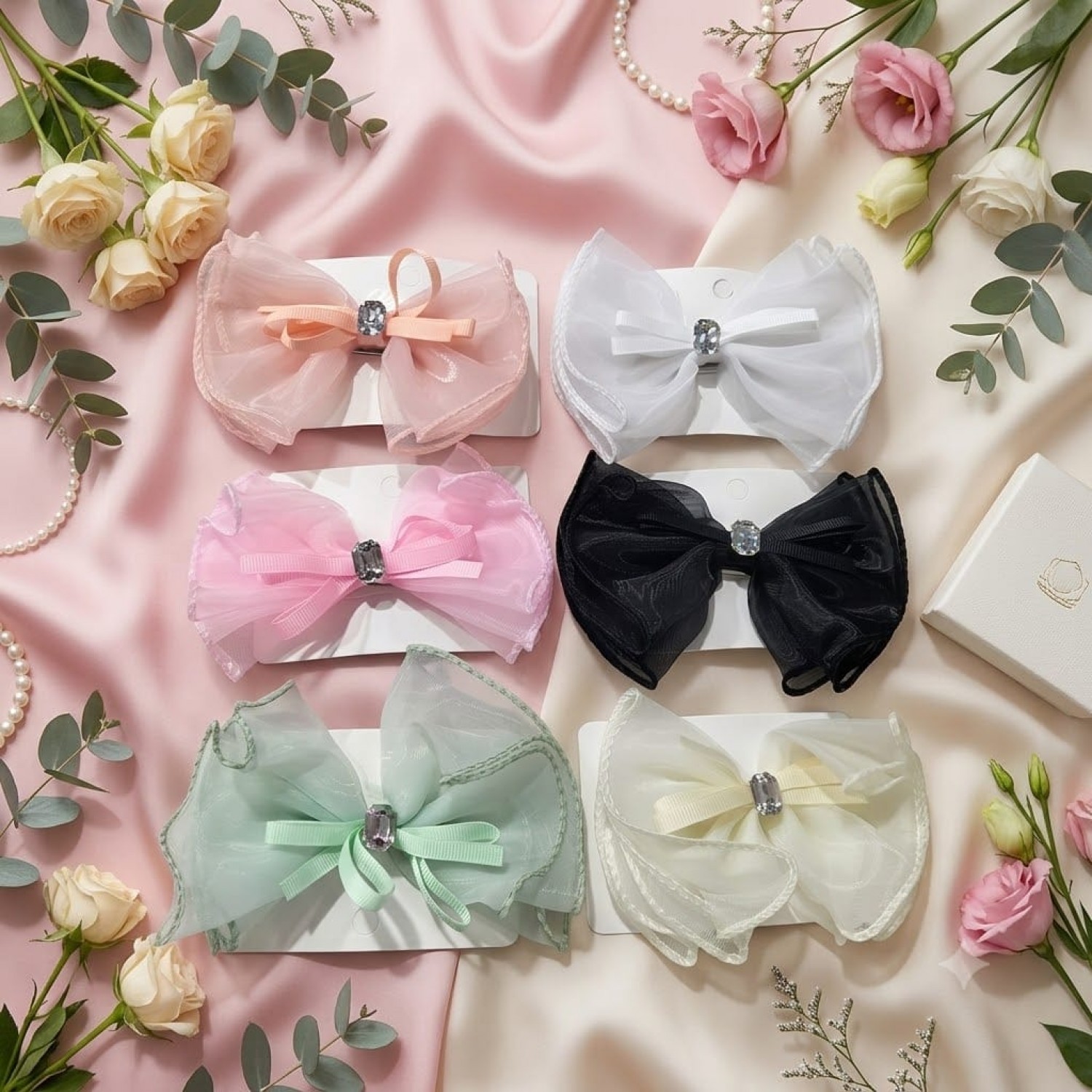 Fashion Alley Bow Hair Pin For Women Pack Of 12 Pc Fashion Alley Bow Hair Pin For Women Pack Of 12 Pc
