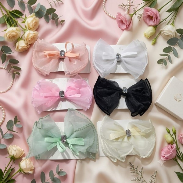 Fashion Alley Bow Hair Pin For Women Pack Of 12 Pc
