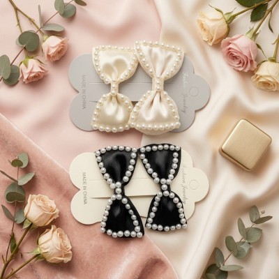 Fashion Alley Bow Design Hair Pin For Women Pack Of 12 Pc