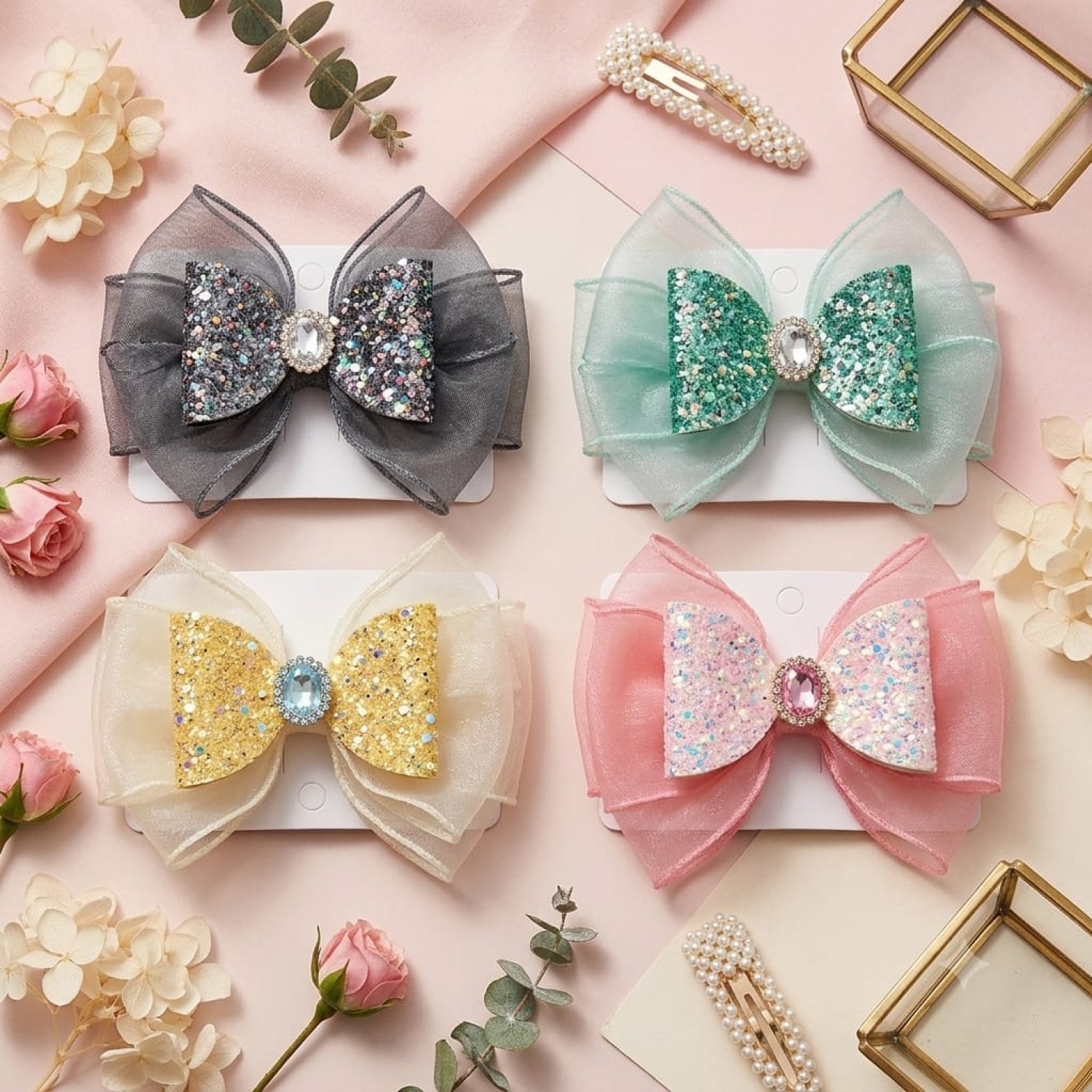 Fashion Alley Bow Pin For Women Pack Of 12 Pc