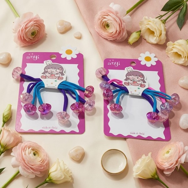 Fashion Alley Rubber Band For Kids Pack Of 12 Card