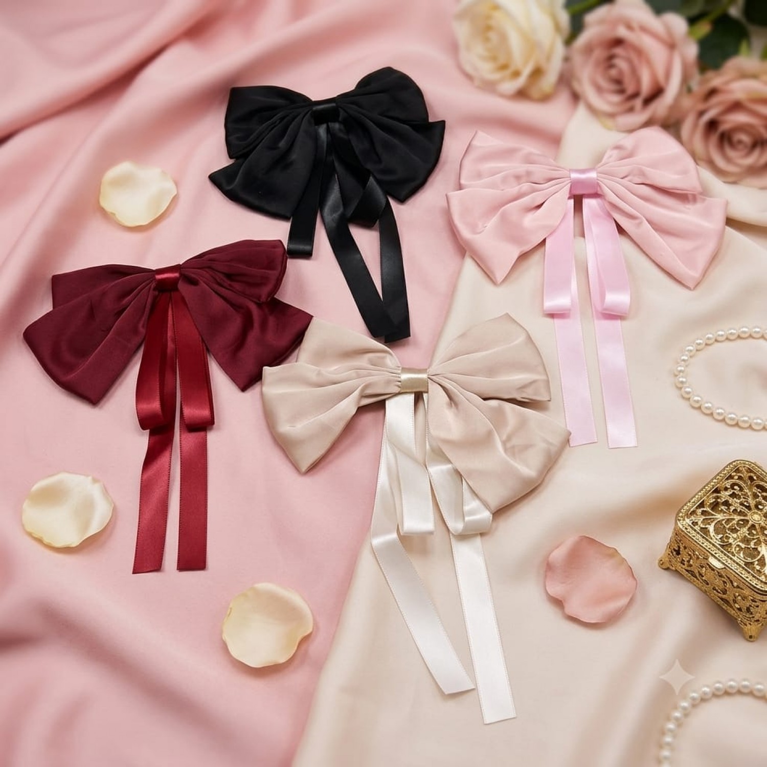 Fashion Alley Bow Design Hair Pin For Women Pack Of 12 Pc