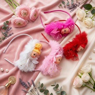 Fashion Alley Doll Design Hair Band For Kids Pack Of 12 Pc