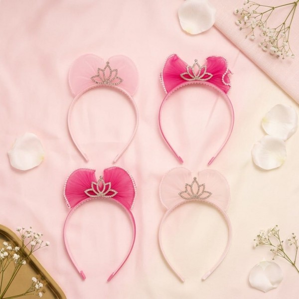 Fashion Alley Pink Hair Band For Kids Pack Of 12 Pc Fashion Alley Pink Hair Band For Kids Pack Of 12 Pc