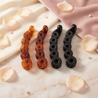 Art Star Shell Black Small Size Banana Hair Clip Pack Of 12 
