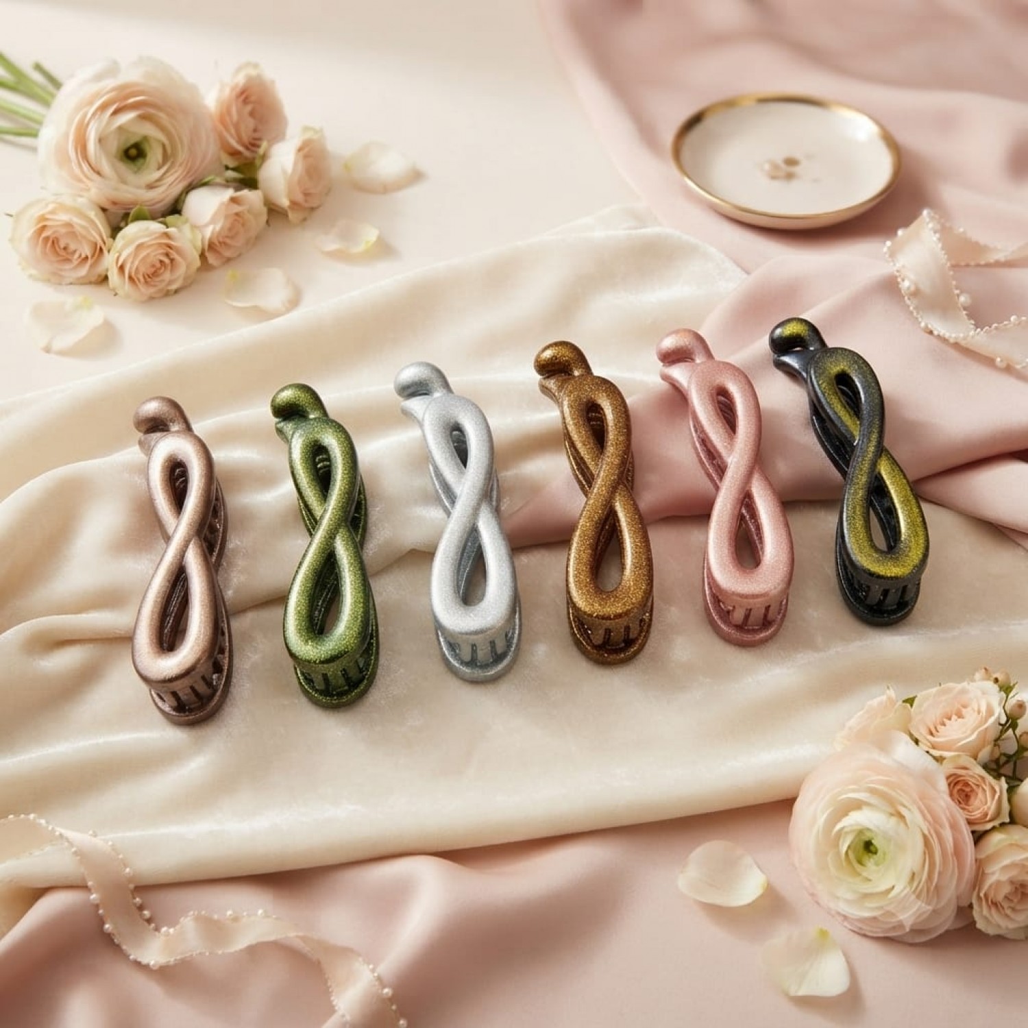 Fashion Alley 11CM Banana Hair Clip For Women Pack of 12