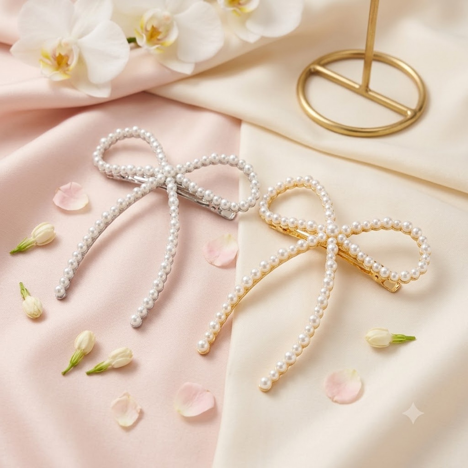 Fashion Alley Metal Bow hair Pin For Women Pack Of 12 Pc
