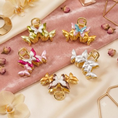 Fashion Alley 5Cm Metal Hair Claw for Women Pack Of 12 Pc