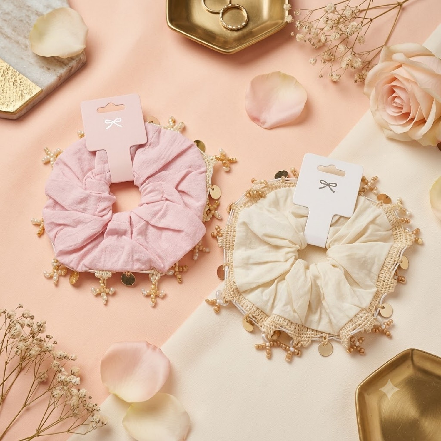 Fashion Alley Hair Scrunchies For Women Pack Of 12 Pc