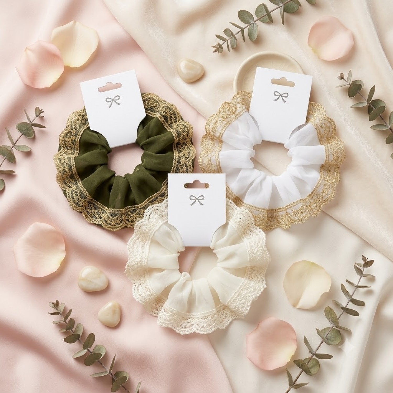 Fashion Alley Hair Scrunchies For Women Pack Of 12 Pc Fashion Alley Hair Scrunchies For Women Pack Of 12 Pc