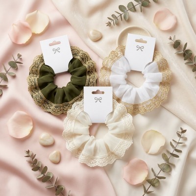 Fashion Alley Hair Scrunchies For Women Pack Of 12 Pc