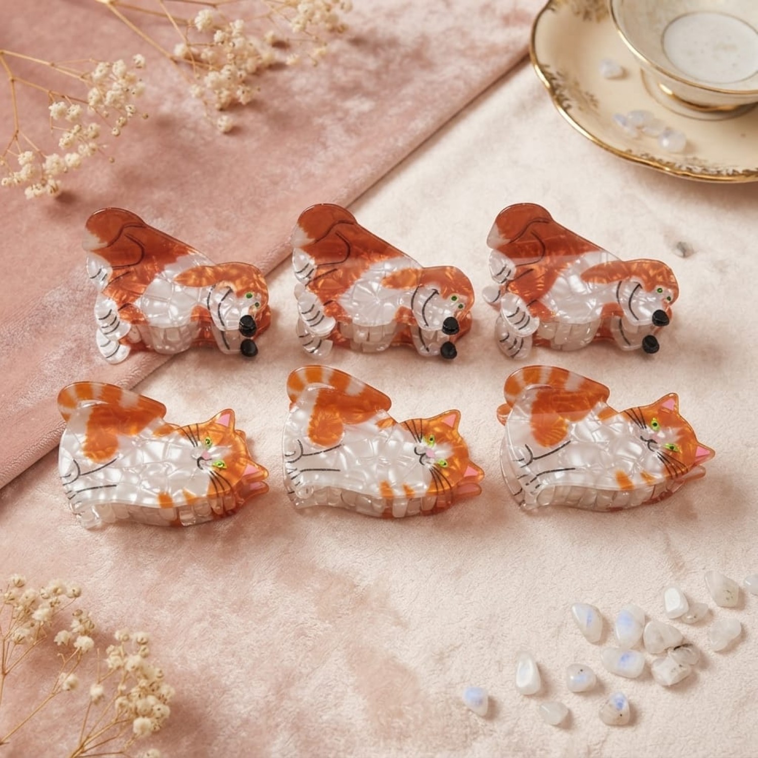 Fashion Alley 7Cm puppy design Hair Claw For Women Pack Of 12 Fashion Alley 7Cm puppy design Hair Claw For Women Pack Of 12