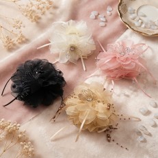 Fashion Alley 12Cm Flower design Hair Claw For Women Pack Of 12
