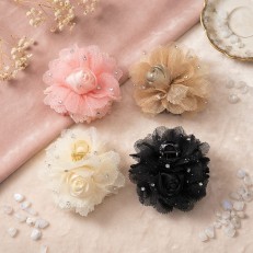 Fashion Alley 12Cm Flower design Hair Claw For Women Pack Of 12