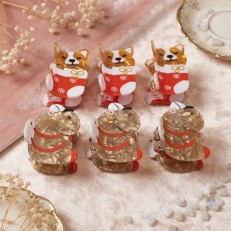 Fashion Alley 6Cm puppy design Hair Claw For Women Pack Of 12