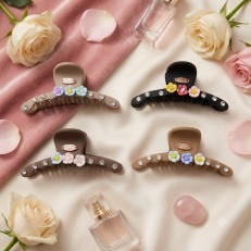 Fashion Alley 7 Cm Matt Hair Claw For Women Pack Of 12 Pc