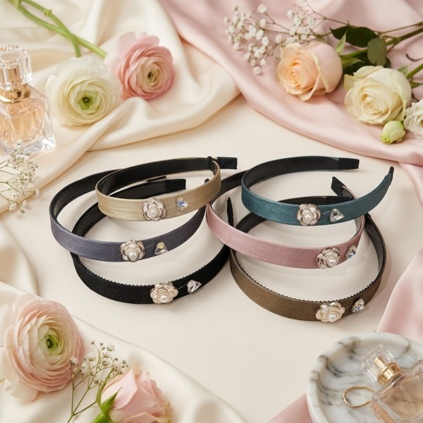 Fashion Alley Pearl Hair Band For Women Pack Of 12