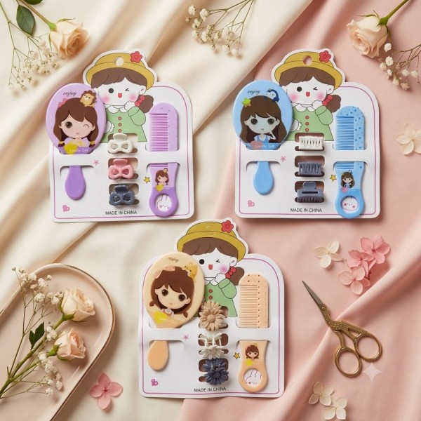 Fashion Alley Clutcher Comb With Mirror For Kids Pack Of 12 Card