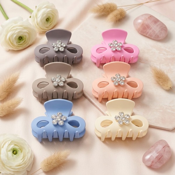 Fashion Alley 8 Cm Matt Hair Claw For Women Pack Of 12