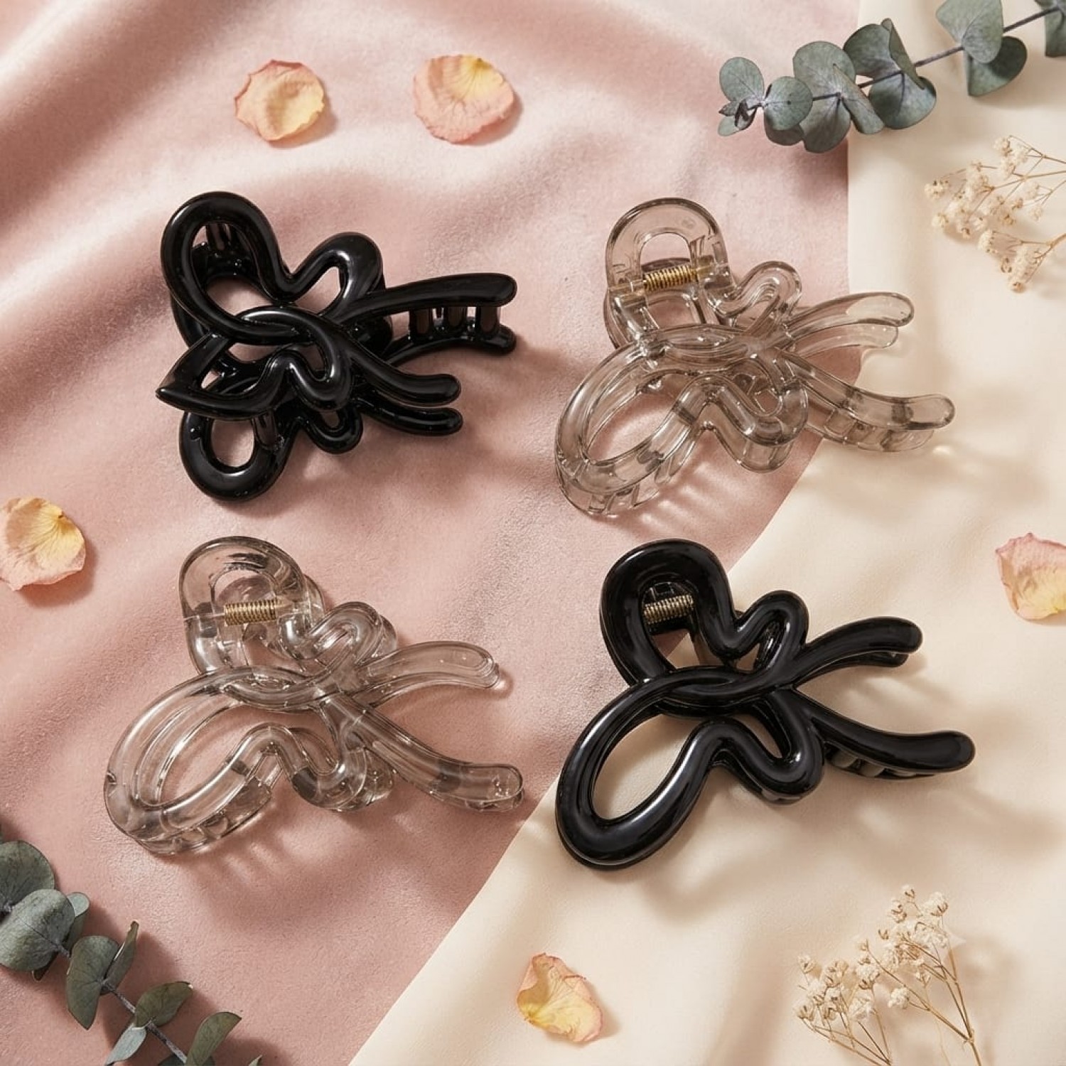 Fashion Alley 9Cm Hair Claw For Women Pack Of 12 Pc