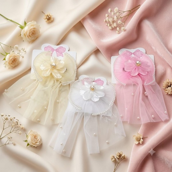 Fashion Alley Bow Hair Pin For kids  Pack Of 12