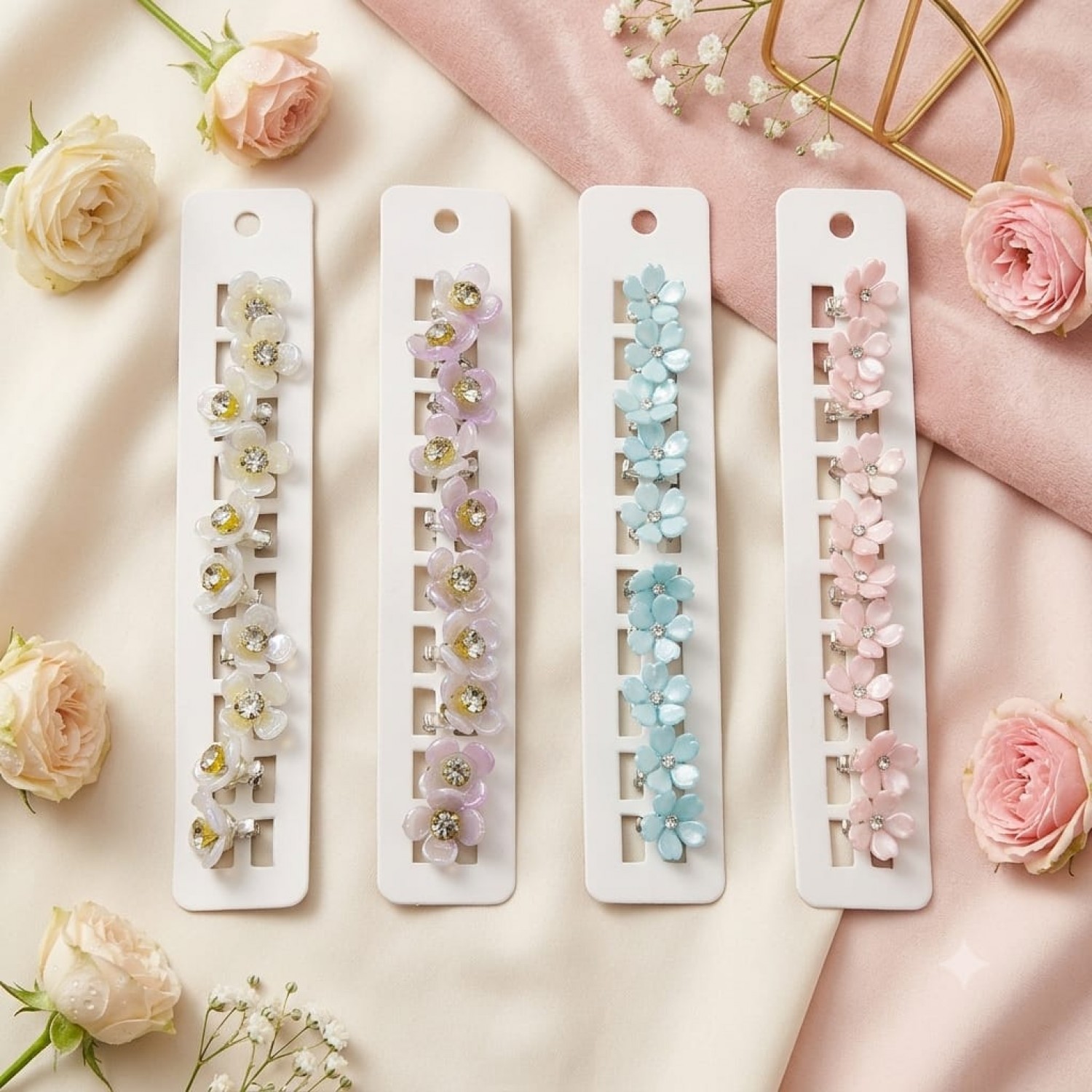 Fashion Alley hair Pins for women pack of 12 card