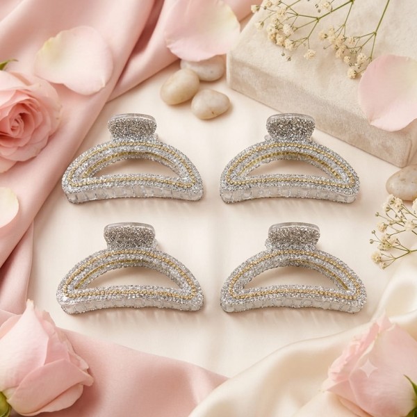 Fashion alley 9 cm stone hair claw pack of 12 pcs Fashion alley 9 cm stone hair claw pack of 12 pcs